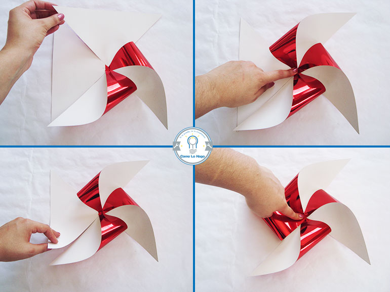 Armado 2 - Cómo hacer un remolino de papel