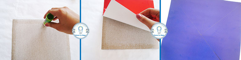 Pegar papeles - Cómo hacer un remolino de papel