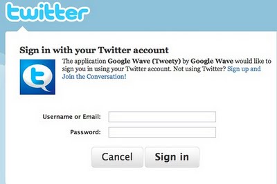 Twitter <3 Google Wave