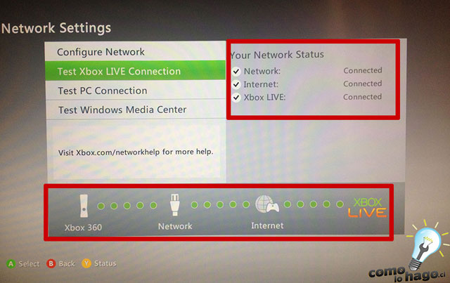 Cómo compartir Internet a tu Xbox 360