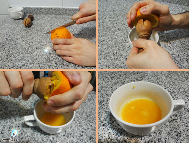 Exprimiendo las naranjas - Cómo hacer chilenitos