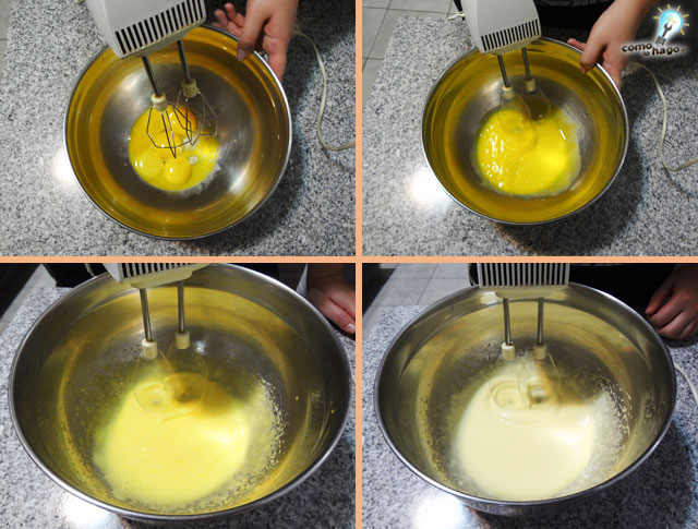 Batiendo los huevos - Cómo hacer chilenitos