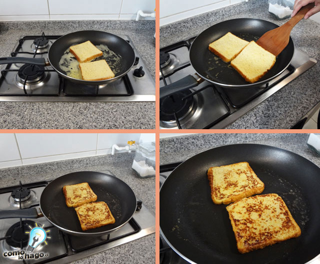 Tostadas en la sarten - Cómo hacer tostadas francesas