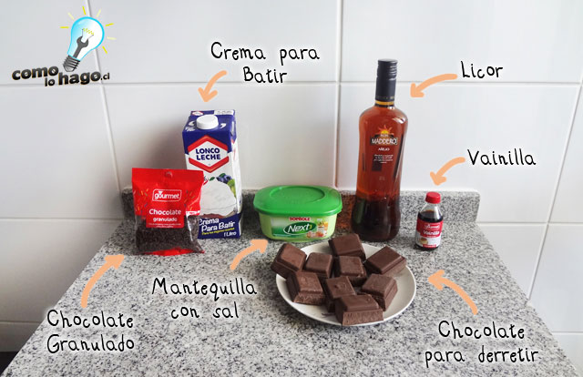 Ingredientes - Cómo hacer una marquesa de chocolate