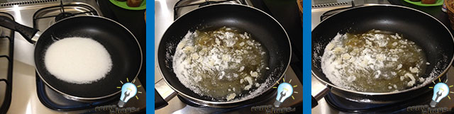 Preparando el caramelo - Cómo hacer quesillo