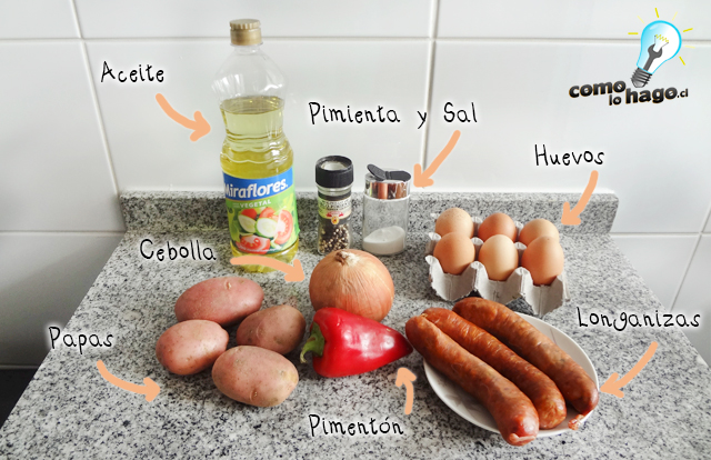 Ingredientes - Cómo hacer una tortilla española 