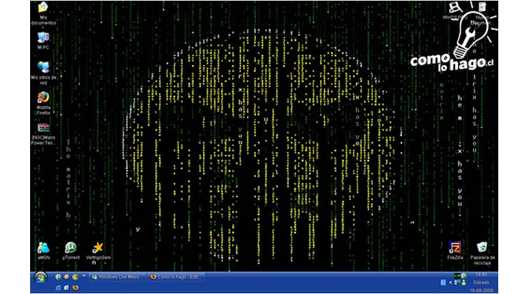 Cómo dejar nuestro fondo de pantalla al estilo Matrix