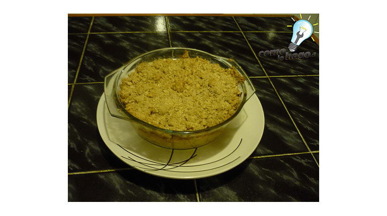 Cómo preparar un Crumb de Avena y Manzanas