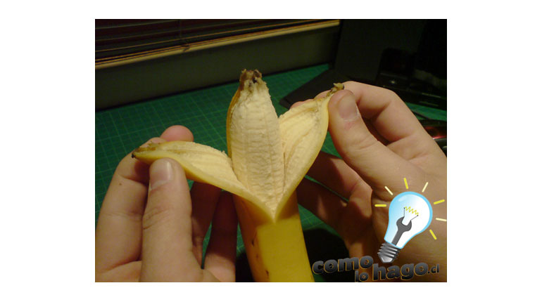 Cómo quitar fácilmente la cáscara a un Plátano