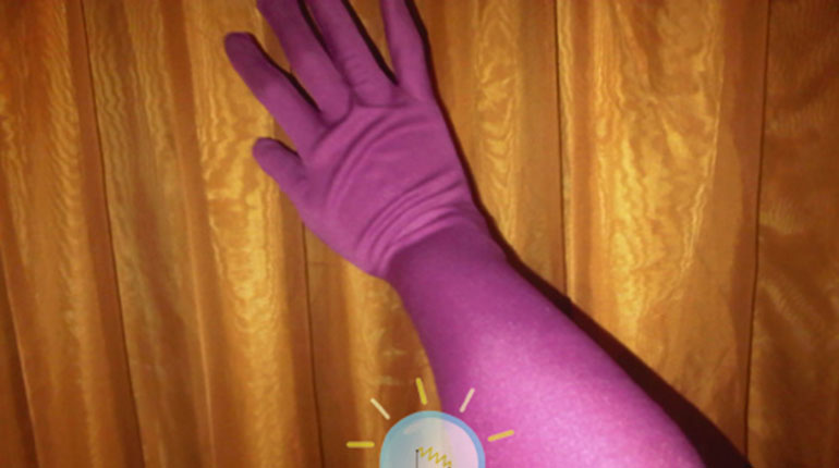 Cómo hacer guantes de tela elastica