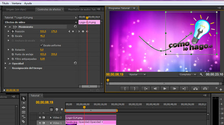 Cómo mover una imagen dentro de un video utilizando Adobe Premiere Pro